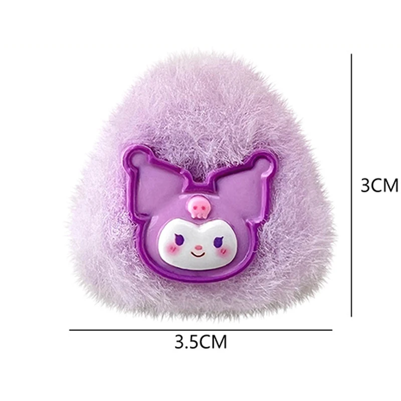 

2 шт. Симпатичные Мультяшные плюшевые кошачьи ушки заколки на осень и зиму Sanrio заколка для волос милые Мультяшные женские аксессуары для волос боковые заколки