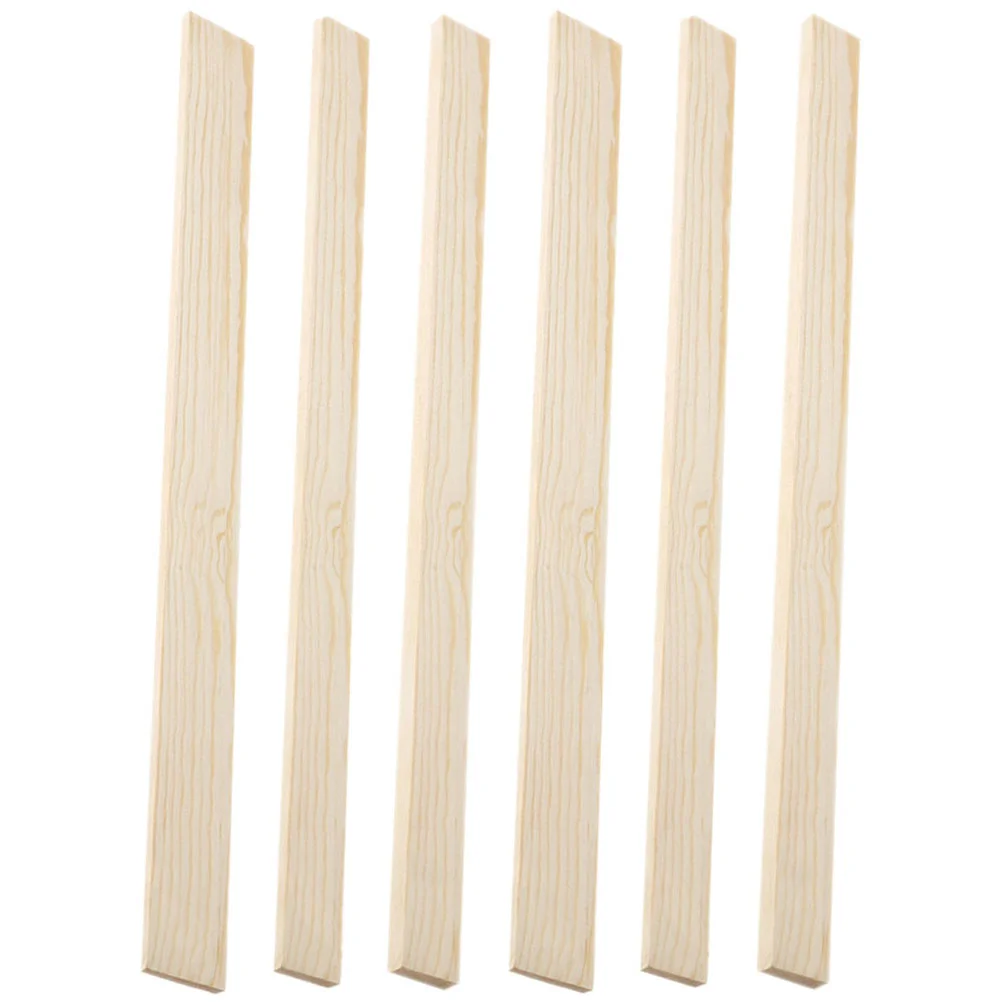 

6 Pcs Mud Stick Pottery Clay Tablet HARDWOOD SQUARE DOWEL STICKS Wooden Household Guide