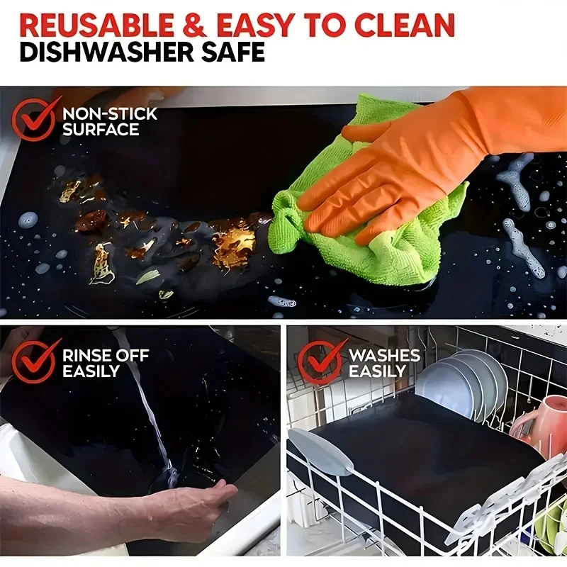 Multifunctional Grill Mat Microwave Oven Mat Grill Pan Liner Reusable Baking Accessories