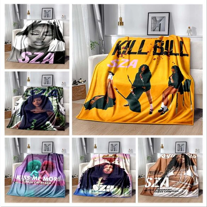 

SZA R&P Blanket,KILL BILL Slime You Out,travel Outdoor Sports Blankets,for Bedroom Bed Sofa Living Room,Decke,frazada