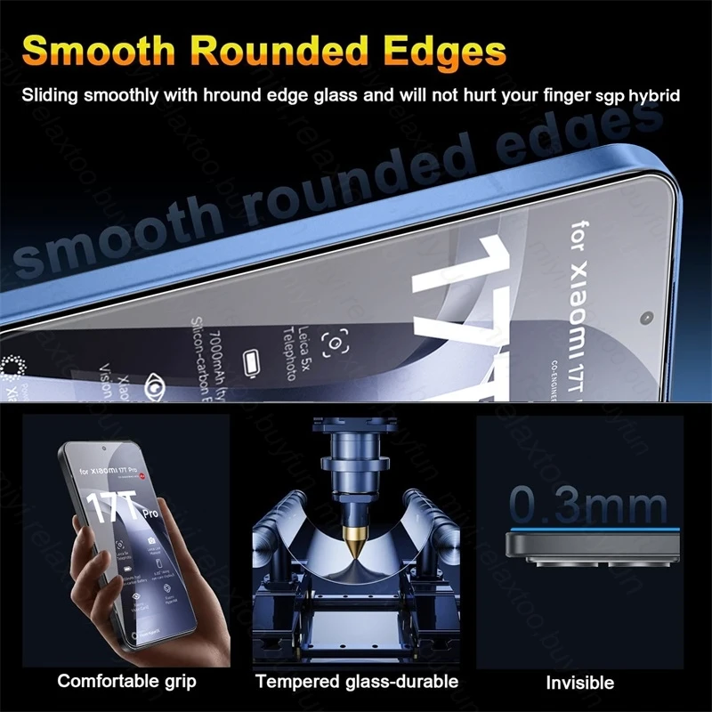 8-Pack Tempered Glass & Camera Protectors
