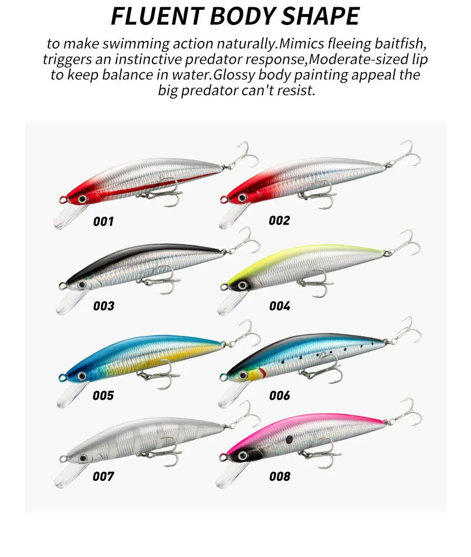 Angel köder sinkende Elritze 13cm 15cm 40g 60g Gewichts system Hart köder Pesca starke Drillinge Wobbler Jerkbait Swimbait Köder – Detail 10