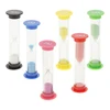 Z2 6pcs/set Creative Plastic Hourglasses Sandglass Timer Children Time Toy Gift Home Decoration 0.5/1/2/3/5/10 minutes Hourglass 2