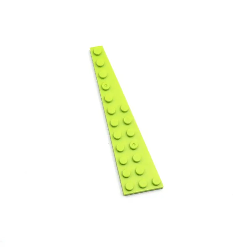 10-Piece Wedge Plate Set for DIY Creative Building Blocks and Kids' Puzzle Toys
