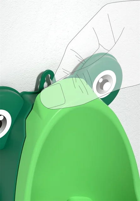 Orinatoio Per Bambini Divertente | Verde - Ecologico E Facile Da Pulire - Foto 12