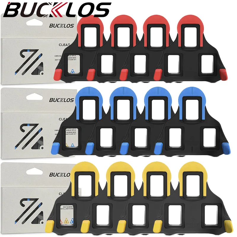 BUCKLOS Bicycle Self-locking Pedal Cleat for SPD SL Road Bike Cleats Durable Cycling Shoe Cleat Clipless Pedal Cleats for SH11