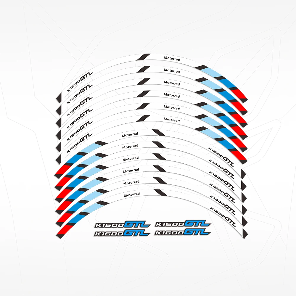 Motorcycle Accessories Reflective Rim Stripe Tape - Waterproof Decorative Wheel Decals