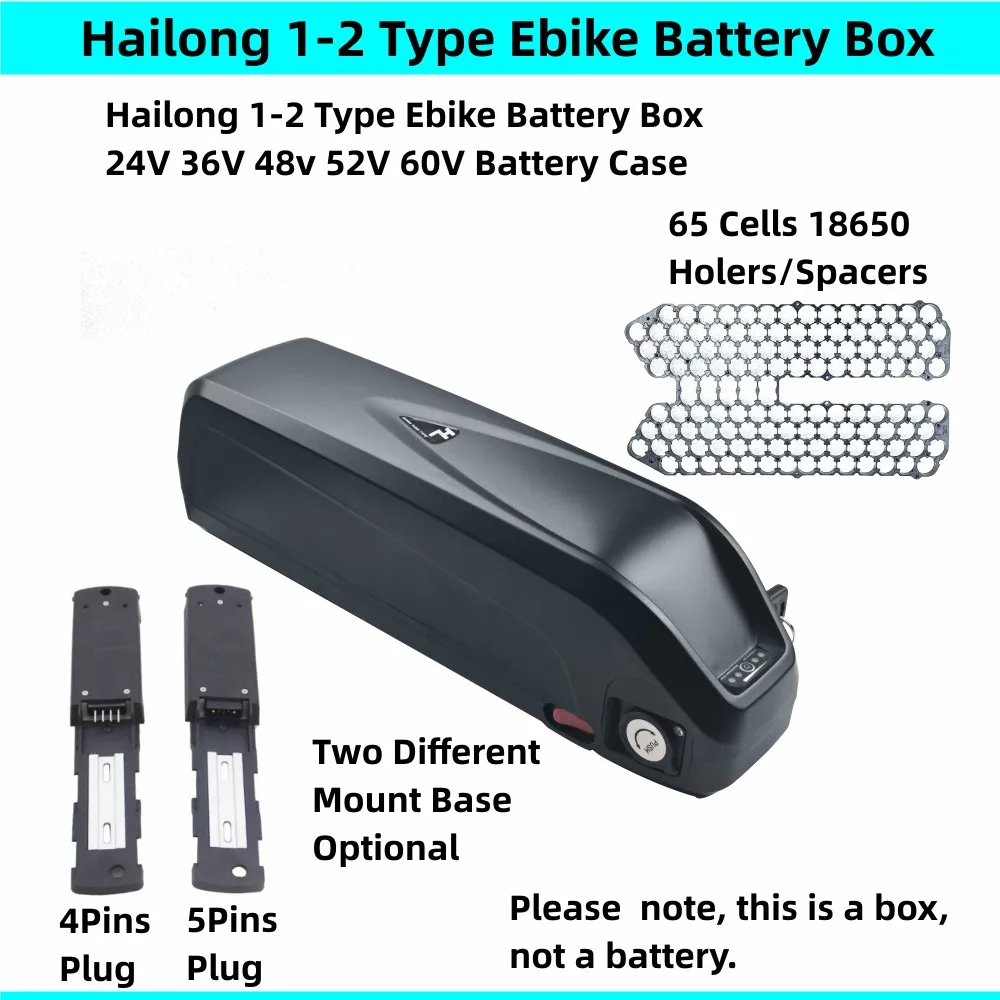Big Hailong 1-2 Shark Ebike Battery Box Battery Case 24V 36V