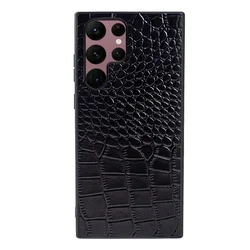 Premium Genuine Leather Phone Case - Elegant and Durable Protection for Galaxy S26 FE (3601 Black)