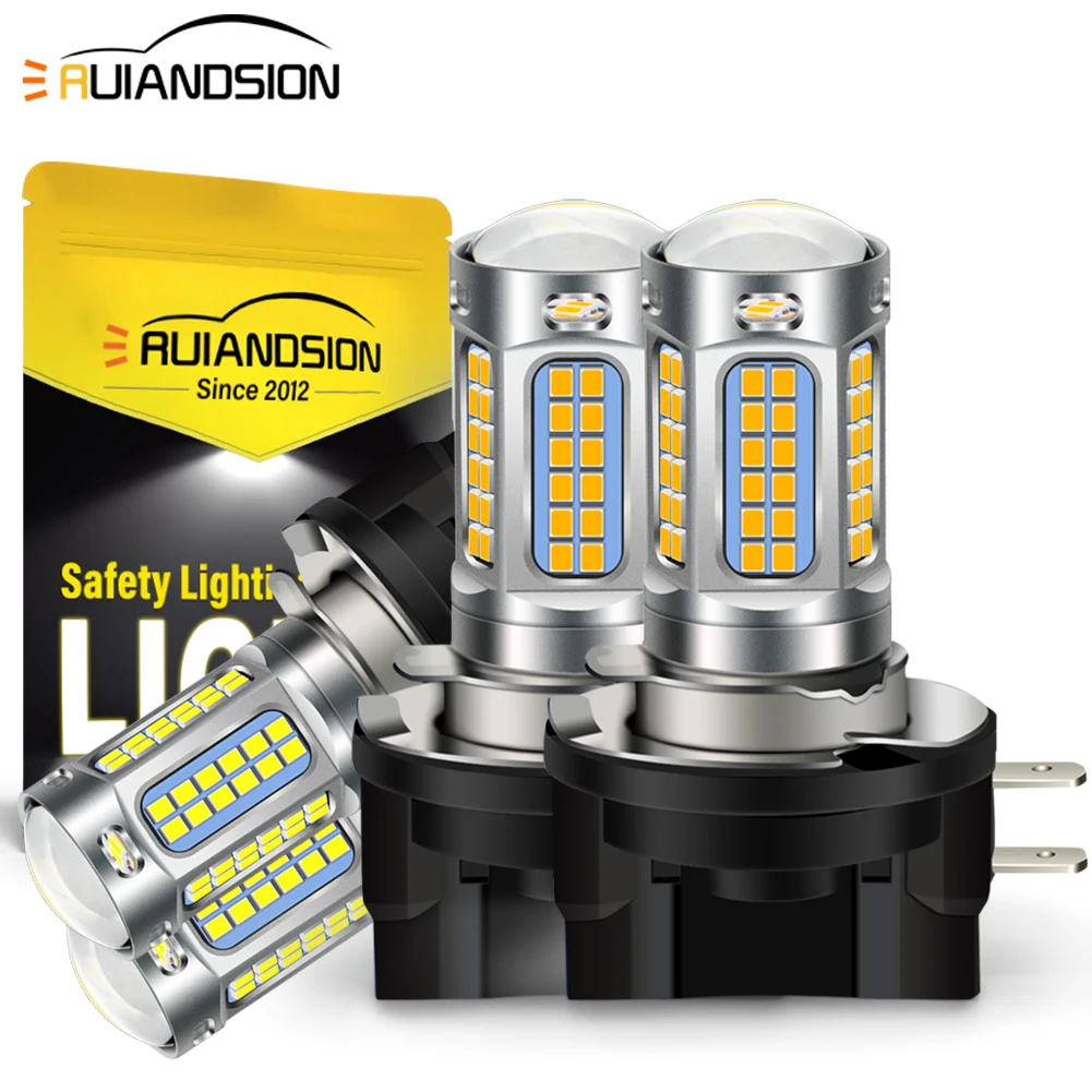 H8B LED H9B H11B 안개등 1200Lm 초고휘도 10-30V 12V 24V 호환 주간 주행등 DRL 트럭 SUV RV 범용 2개