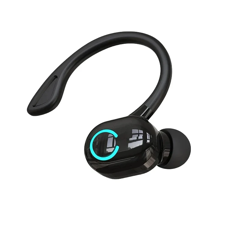 Wireless Headphone Ear-Hook Mini HIFI Bass Noise Cancelling Earphone Business