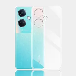 Clear Silicone Soft TPU Shockproof Phone Back Case Cover - Universal Fit for Oppo K11x (Clear)