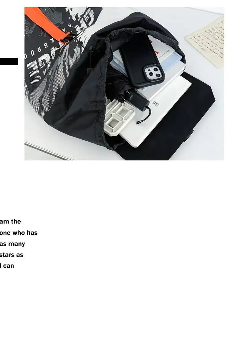 Koreanischer Stil, trendiger Outdoor-Reise-Casual-Sport-Doppelrucksack für Männer mit High-End-Gefühl – Detail 6