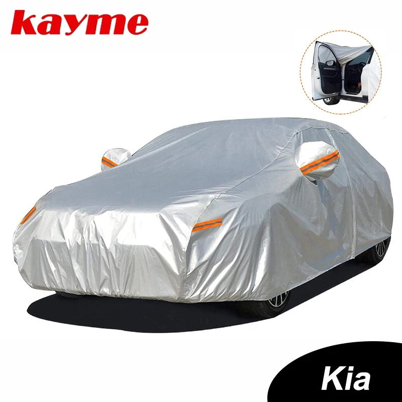 

Kayme Waterproof Full Car Covers Sun Dust Rain Protection Cover Auto Protective For Kia K2 Rio Ceed Sportage Soul Cerato Sorento