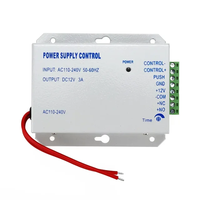 DC12V3A access control system switching power supply AC100~240V is used for RFID fingerprint access control of electronic locks. 6
