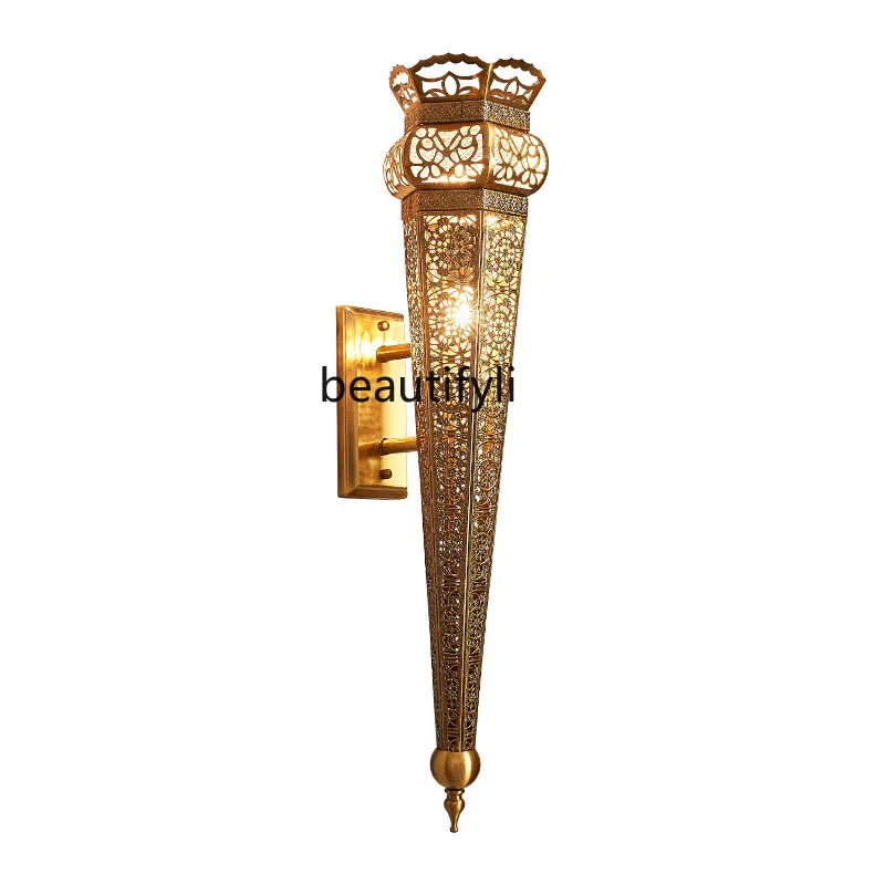 

yj Thailand Iron Staircase Aisle Light Wall Lamp Outdoor Background Wall Atmosphere Wall Lamp