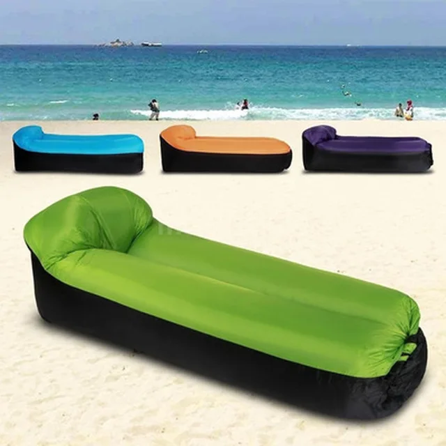 Пляжное Кресло для взрослых, быстроскладной спальный мешок для кемпинга, водонепроницаемый надувной диван-мешок, спальный мешок для отдыха на природе, надувная кровать 1