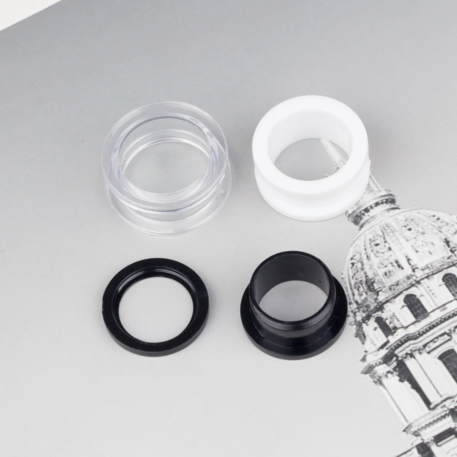 Longbeauty 1 paar holle hart siliconen tunnel plugs oorpiercing 3mm-25mm, 3 mm, Siliconen