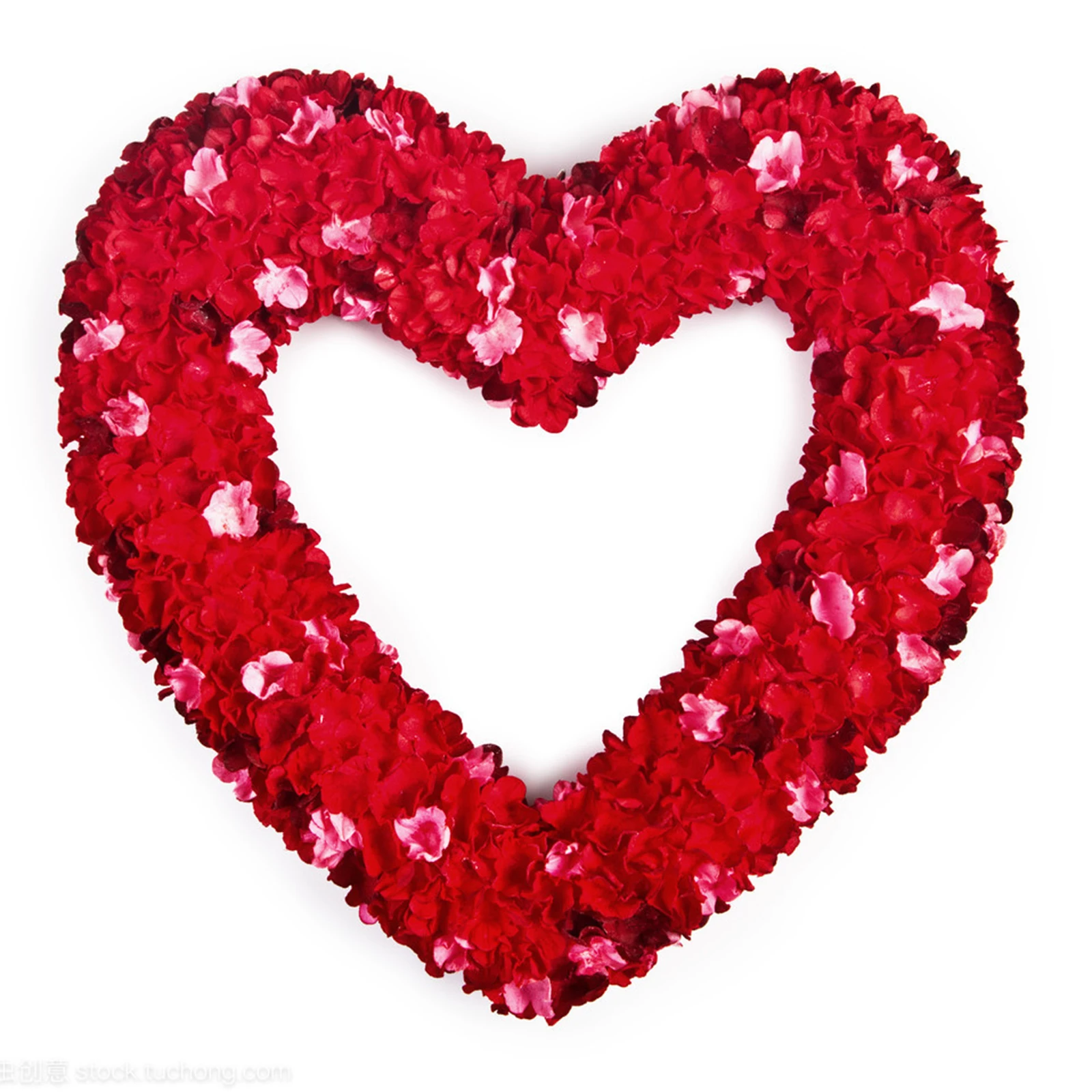 Hanging Ring Heart-Shaped Wire Wreath Rings Garland 1 PC Flower Arrangement For Christmas New Year DIY Home Decoration