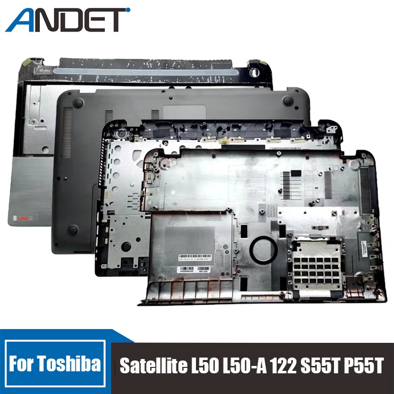 

Новый оригинальный чехол для ноутбука Toshiba Satellite L50 L50-A 122 S55T P55T, верхний корпус, серебристый нижний корпус, черный корпус