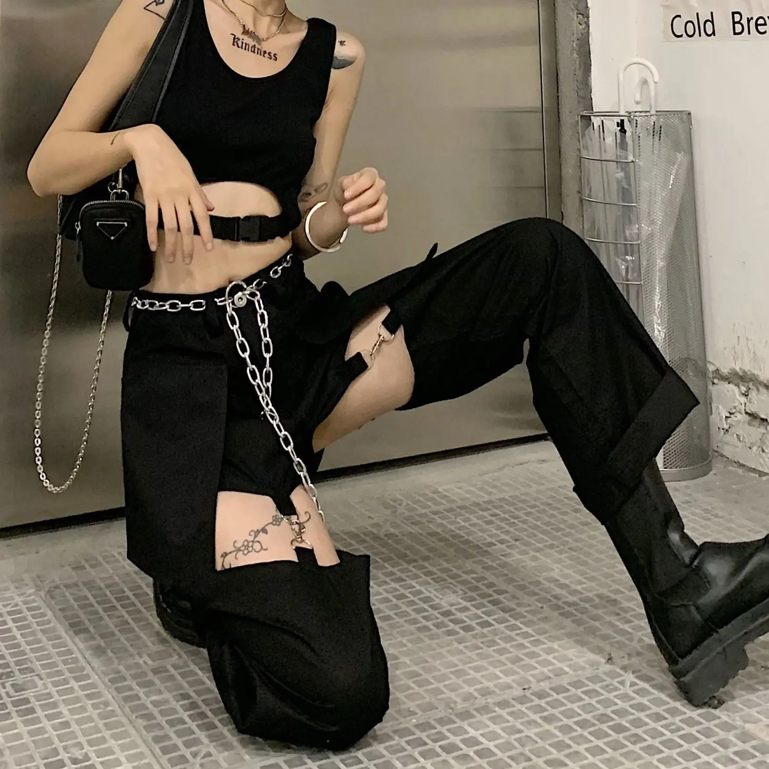 2024 Spring Summer Retro Jeans Pants BF Straight Loose High Waist Pants Girls High Street Design Splicing Detachable Shorts Pant