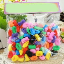 

100pcs 2cm Mini Hairbands for Children Scrunchy Elastic Hair Bands Girls color Rubber Bands Hair Accessories Headbands Headwear