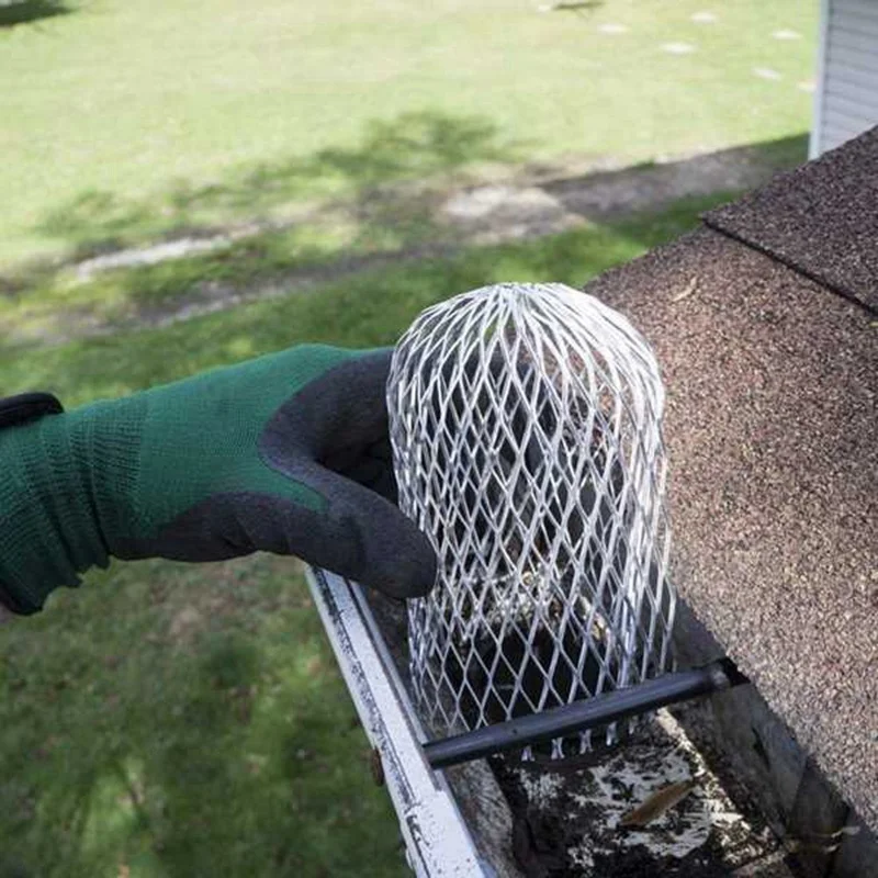 Gutter Covers 6 Pack Gutter Guard 3 Inch Expandable Aluminium Filter Strainer Gutter Downspout Guard For Stopping Blockage Leaves