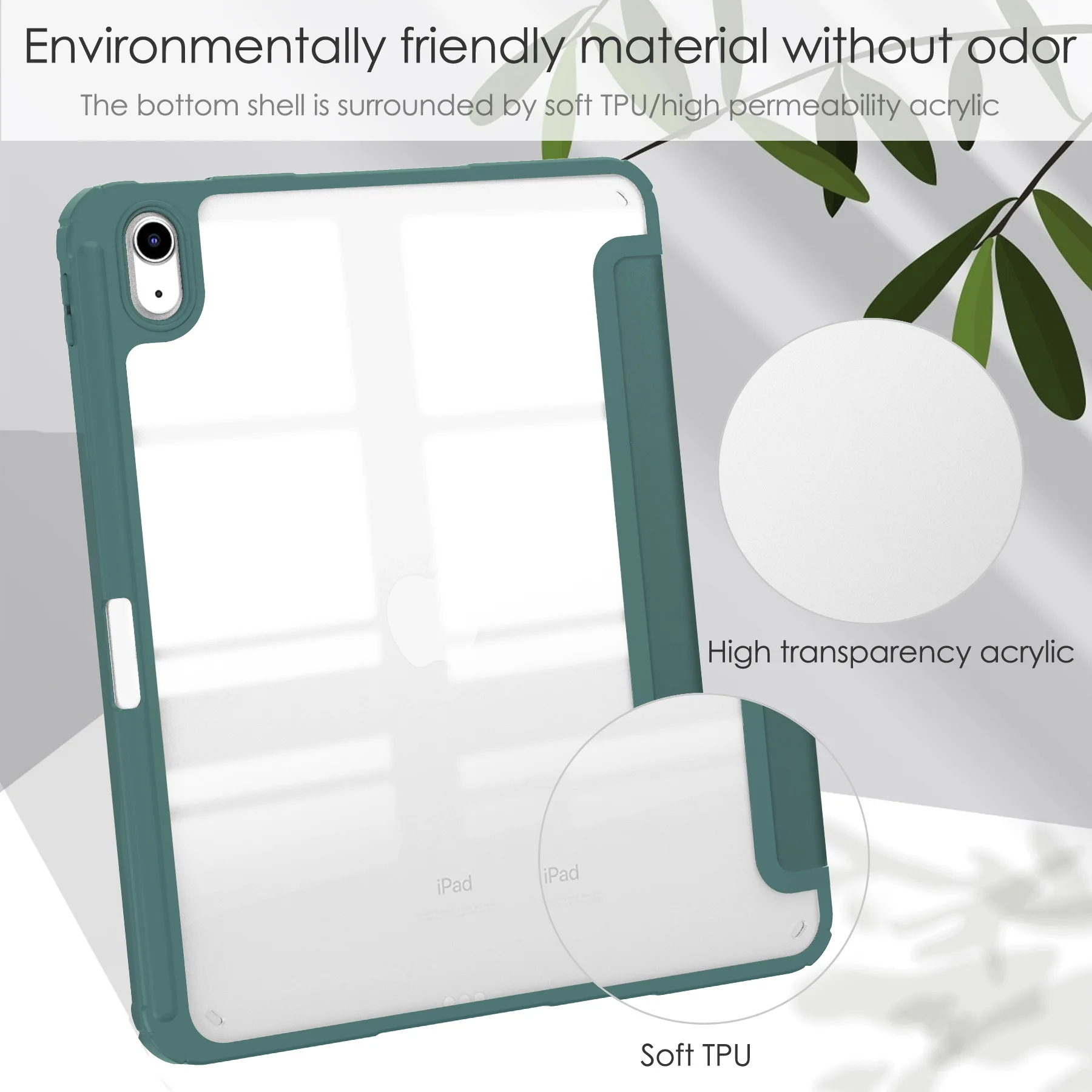 Schutzhülle für iPad 11, TPU-Hülle mit Stifthalter, Acryl-Tablet-Hülle – Detail 19