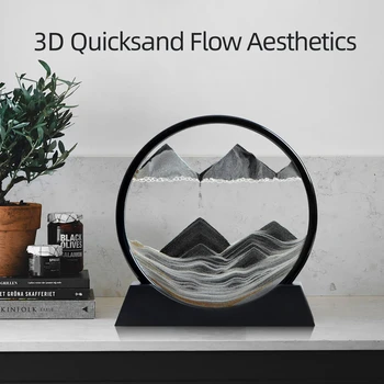 Round Moving Sand Art Frame 1