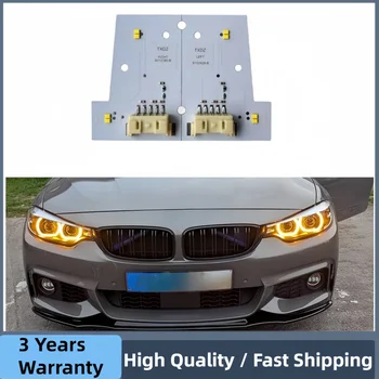 Amber DRL LED Boards 63117493228 7493228 For BMW F80 F82 F32 F33 F36 M4 M3 LED Headlight Daytime Running Light Yellow Blue 1
