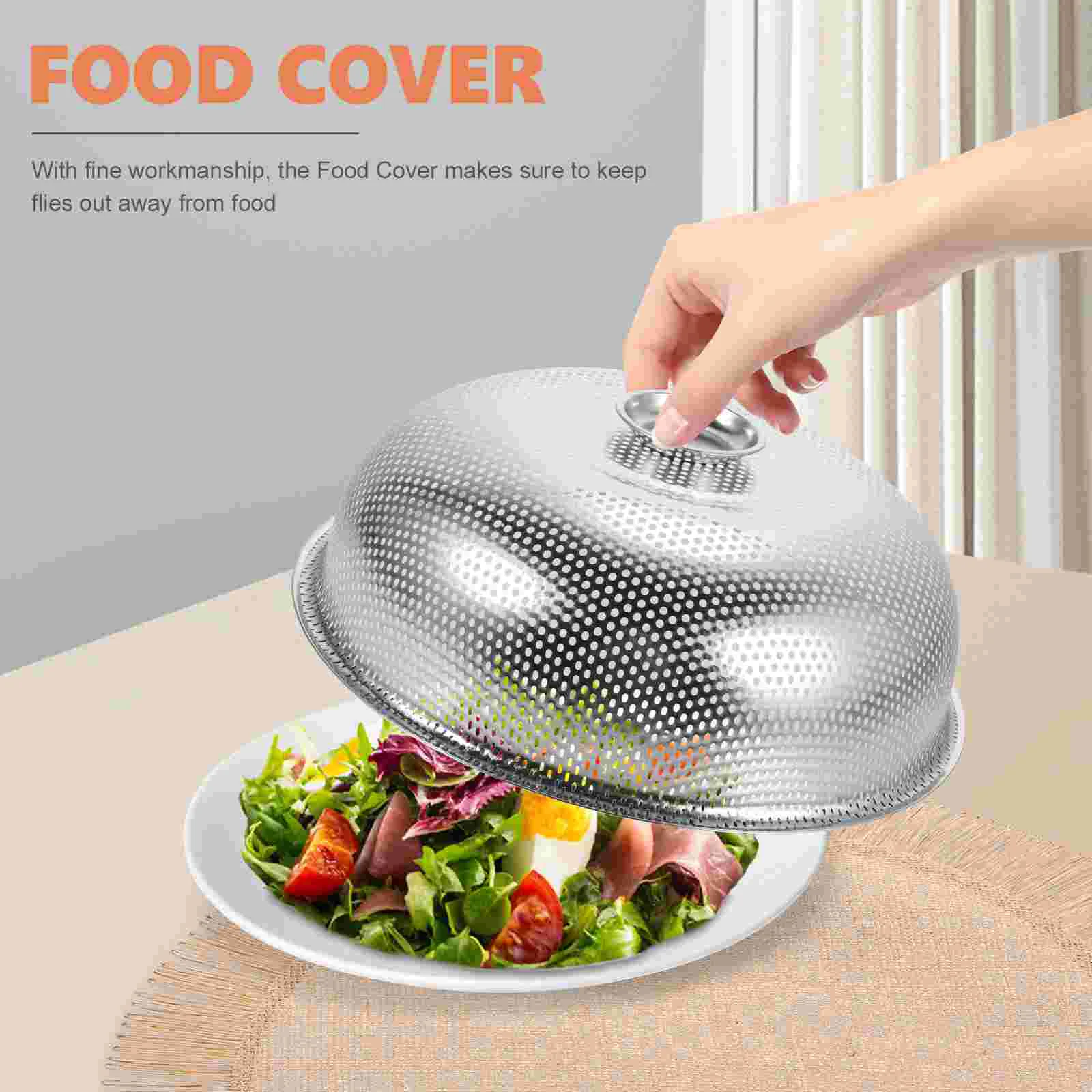 

Food Stainless Steel Cover Tents Mesh Round Protector Metal Covers for Outdoors Dome Reusable