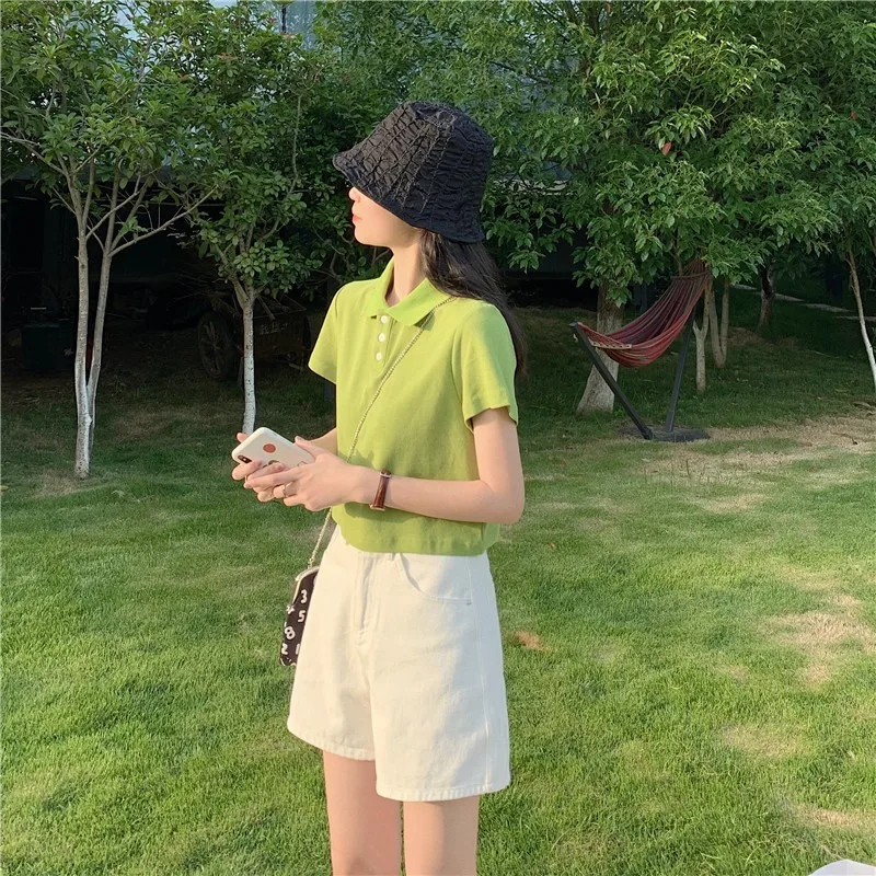 New golf wear ladies summer short sleeves women summer short sleeves slim and breathable