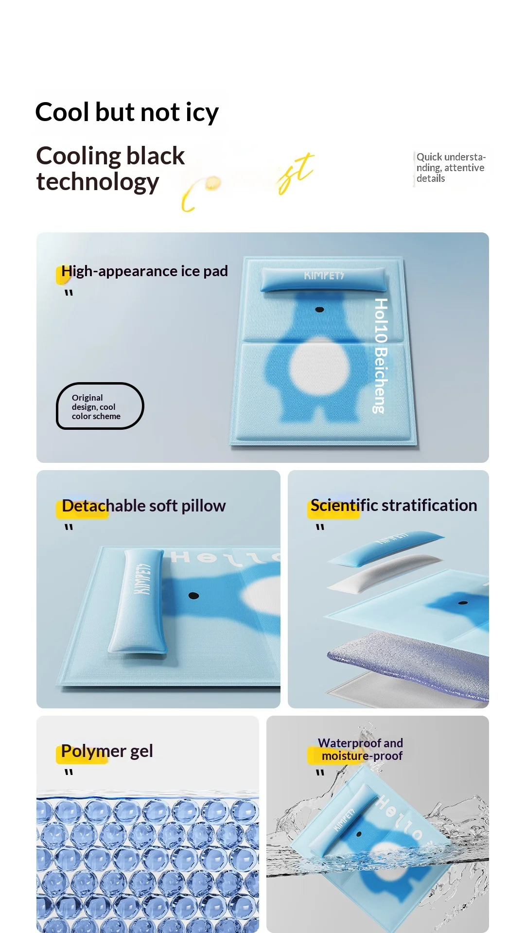Cooling Mat For Dogs And Cats Gel Ice Pad For Summer Pet Cooling_voghion.com