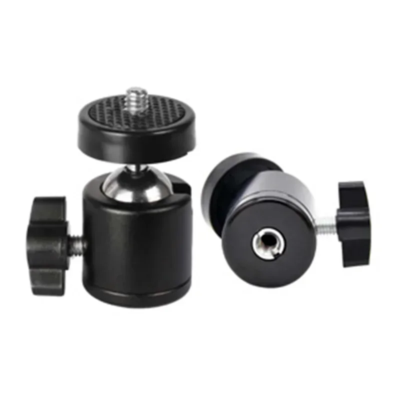 Camera Mini Ball Head 360 Swivel Tripod Head Phone Stand Monopod Mount Adapter For DSLR Camera Flash Tripod Mount Bracket