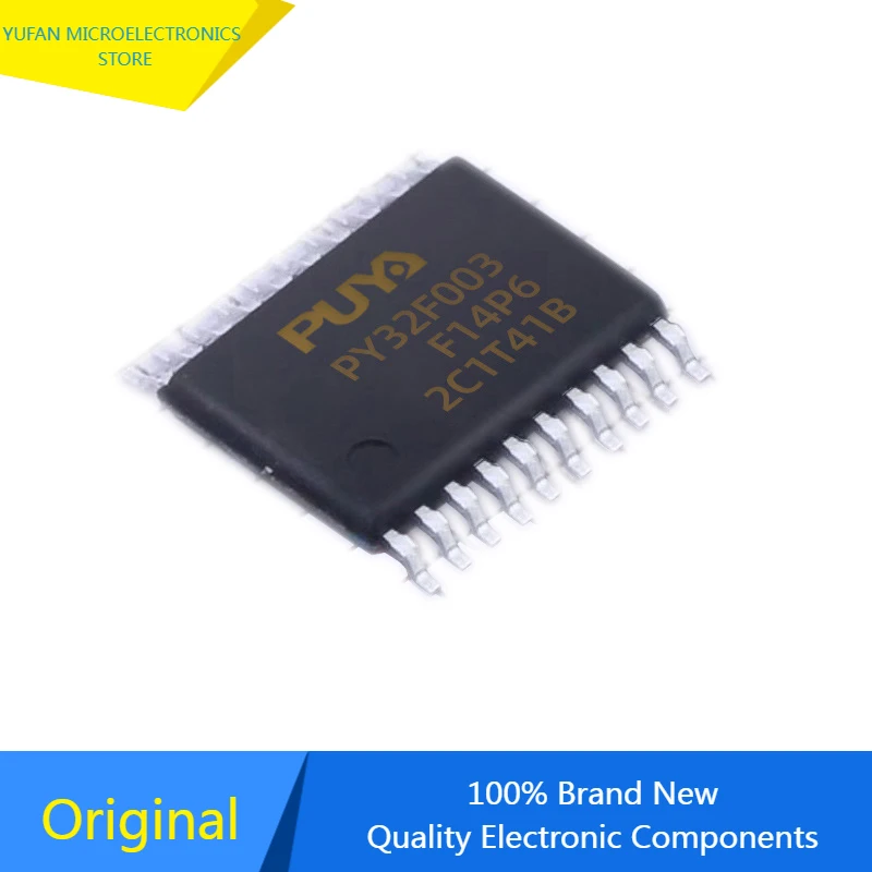 

Новый оригинальный 10-шт./лот Puya 32-битный MCU PY32F003F14P6TU 32bit ARM®Cortex®-M0 + микроконтроллер интегральной схемы PY32F003