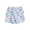 Cathery Kids Baby Little Boys Swimsuits Shorts Cartoon Dinosaur/Shark Print Bathing Suit Drawstring Swim Trunks Swimwear 6M-4T 3