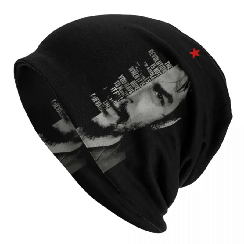 

Cuban Hero Che Guevara Skullies Beanies Caps Unisex Hip Hop Winter Warm Knit Hat Adult Bonnet Hats