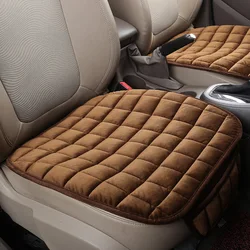 Universal Winter Warm Car Seat Cushion with Anti-slip Breathable Pad (Coffee)