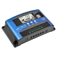 Y & H MPPT contrôleur de Charge solaire 40A 60A 100A avec Charge/double USB/LCD 12V 24V régulateur de chargeur de panneau solaire automatique 3