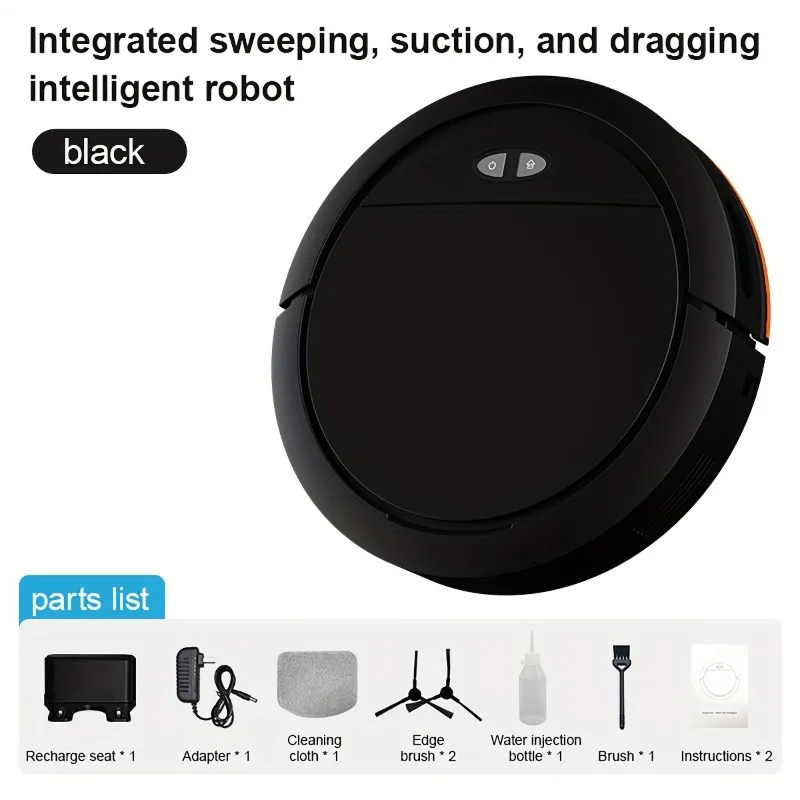 

Vacuum Cleaner, 3 In 1 Sweeping, Mopping, And Suction Function With Water Tank, Front Sweeping And Rear Dragging