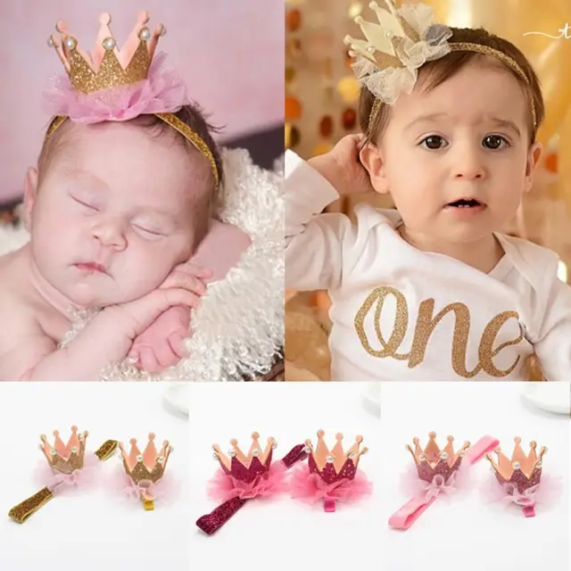 Pink Gold Baby Hair Bow Baby Hair Ties For Infants Ouchless 12Pcs