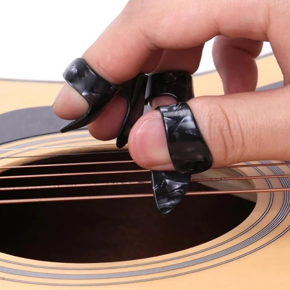 4Pcs Guitar Picks Electric Guitar Celluloid Thumb Pick for Ukulele Acoustic Guitar Replacement