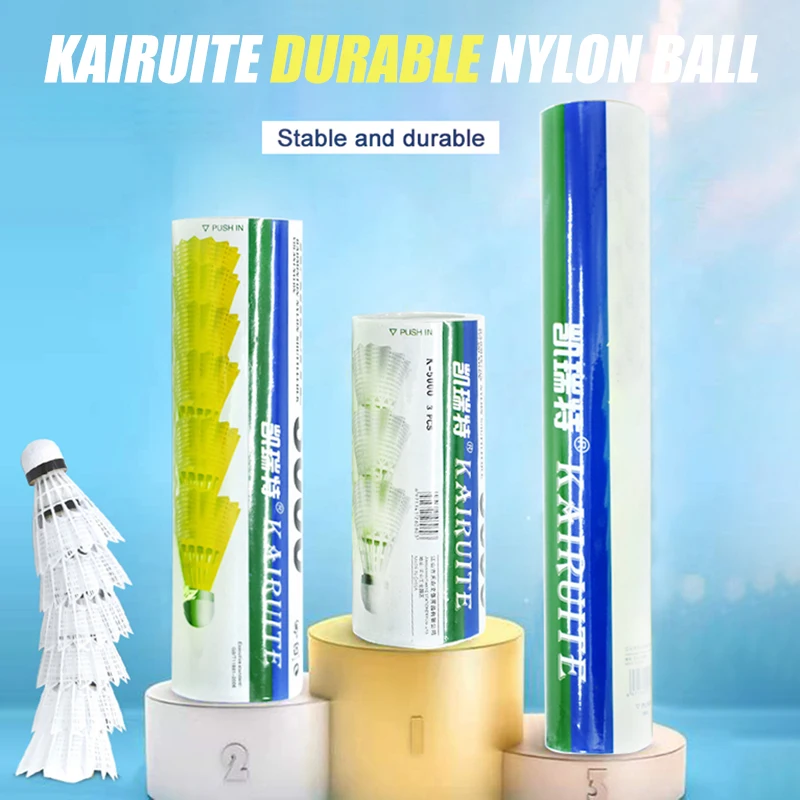 Nylon Badminton Ball 3/6/12 Packs Durable badminton shuttlecock,badminton ball