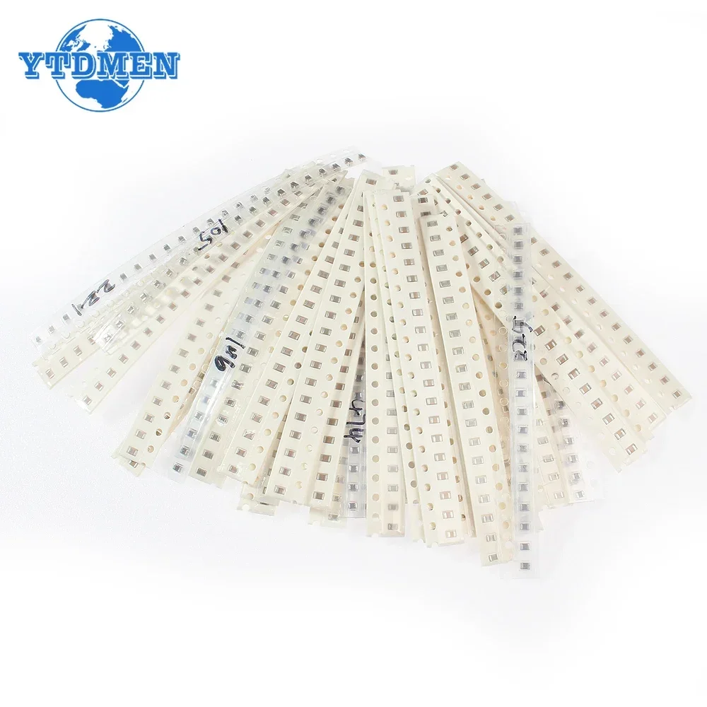 36Values 1pF-10uF Electronic Capacitor Set 0603 0805 1206 SMD Ceramic Capacitors Assortment Kit 36 Values X 20pcs=720pcs ceramic capacitor