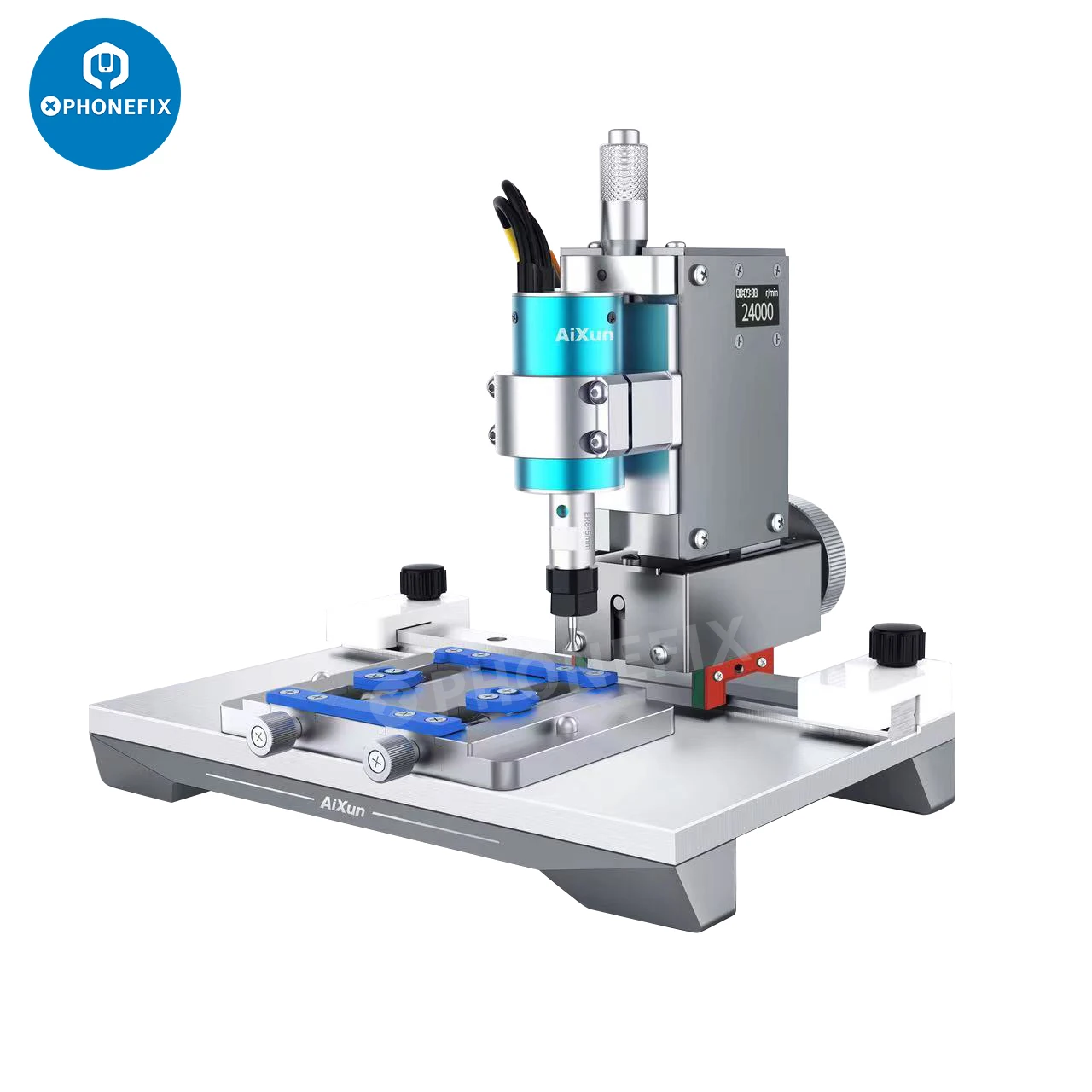 JC AIXUN Smart IC Chip Grinding Machine Mobile Phone Screen Hard Disk CPU Touch IC Mainboard Grinding Polishing Grinder Tool Set