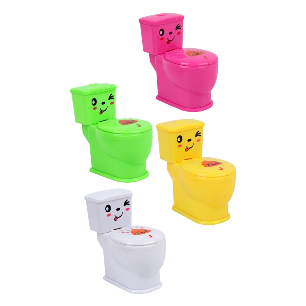 

3 Pcs The Gift Tricky Toilet Toy Prank Stuff Mini Closestool Water Adorable Joke Child
