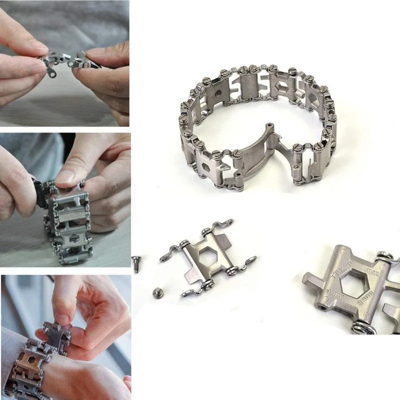 Stainless Steel Multi-Tool Bracelet