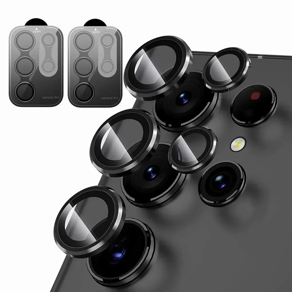 Premium Tempered Glass Camera Lens Protectors with Metal Guard (2-Pack)