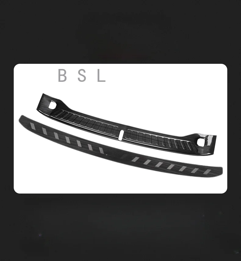 Stainless Steel Rear Trunk Rearguards Rear Bumper Outer Sill Protector Guard Cover Plate 1pc For BMW X3/iX3 -