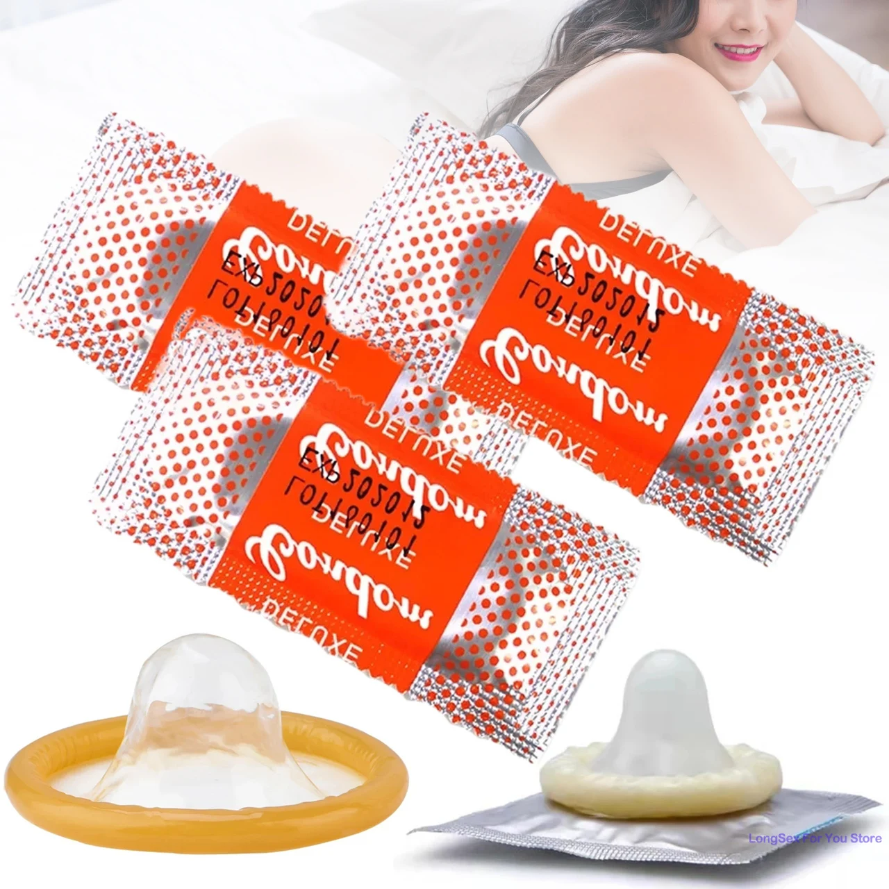50pcs Ultra Thin Condoms for men Delay Ejaculation Sex toys Latex Natural Rubber Condoms  Safer Contraception Penis Sleeve